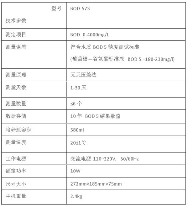 地表水、污水、工業廢水化驗分析雷磁BOD-573型生化需氧量測定儀產品介紹(圖2)